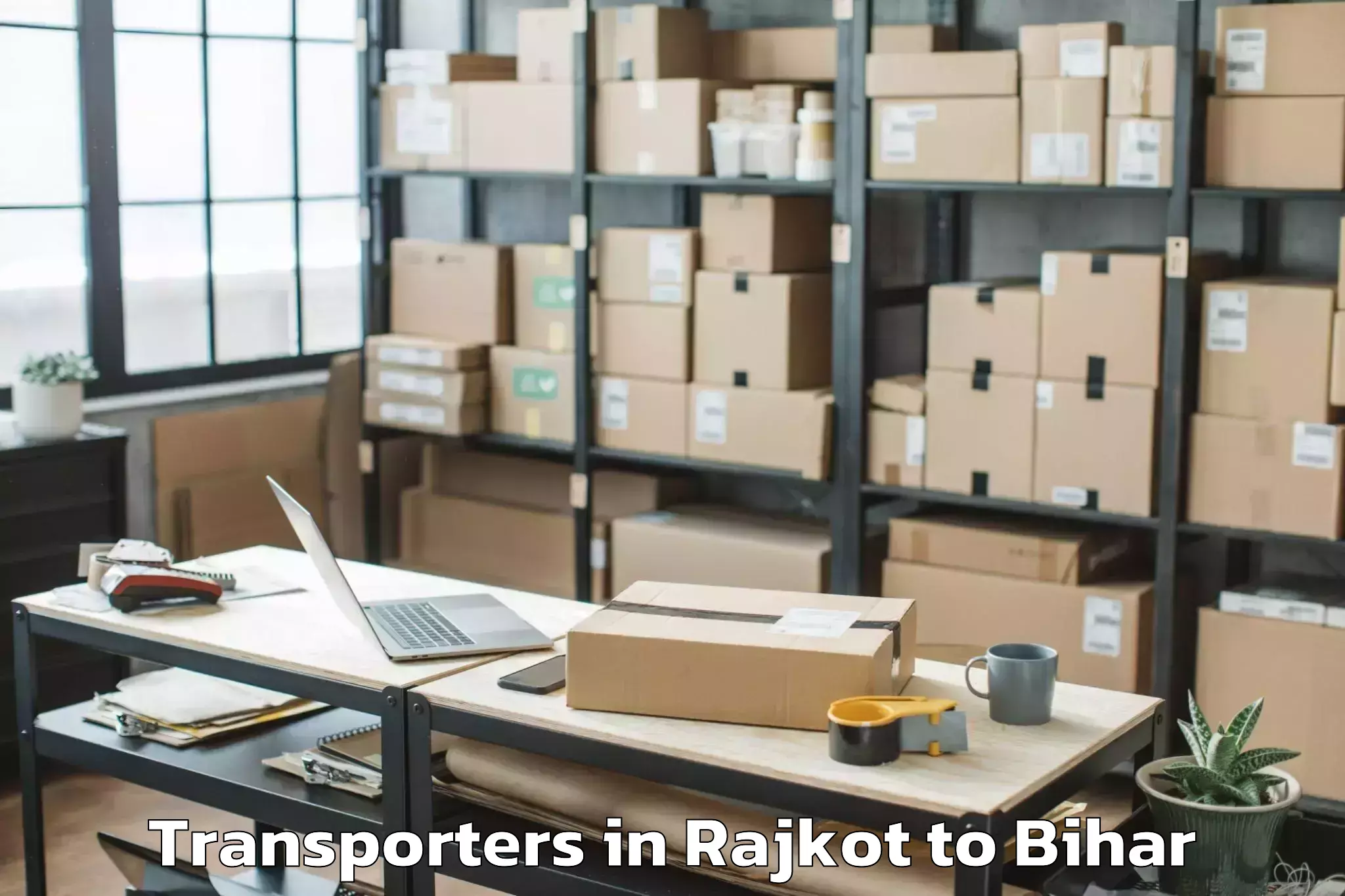 Book Rajkot to Jhanjharpur Transporters Online